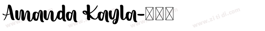 Amanda Kayla字体转换